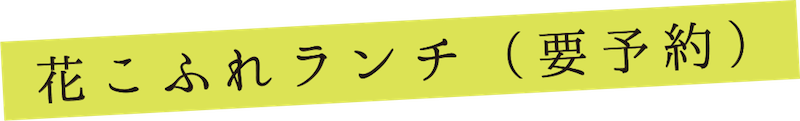 花こふれランチ（要予約）